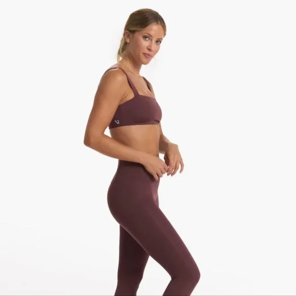 EUC Vuori Evolve Square Neck Sports Bra Burgundy Size S - Picture 4 of 9